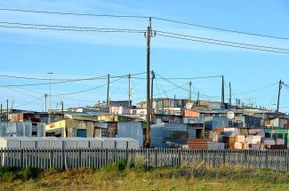 Khayelitsha informal settlement in Cape Town